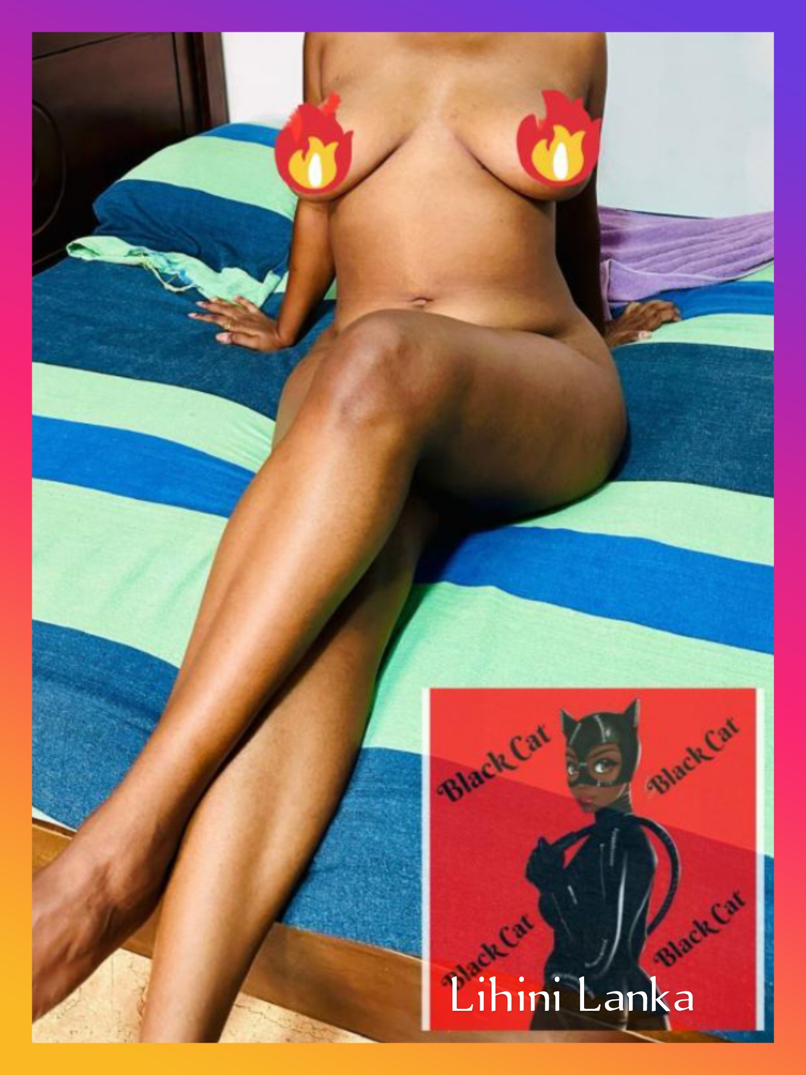 Black Cat 👅🥵🫦 කලු...